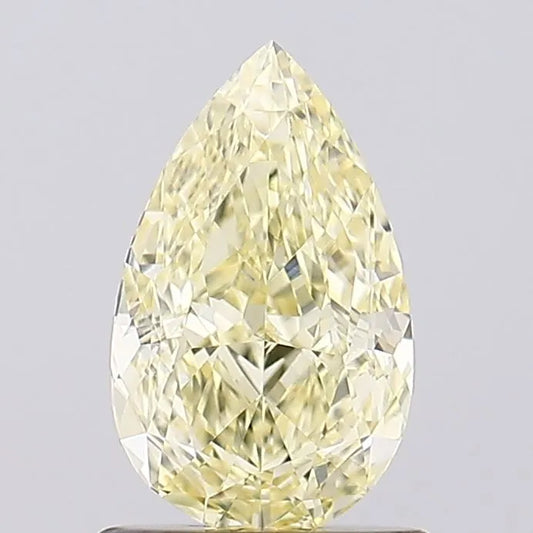 1.05ct Pear Lab Grown Diamond (Colour Fancy Light Yellow, Clarity VVS2, IGI Certified)