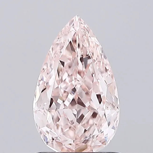 1.05ct Pear Lab Grown Diamond (Colour Fancy Pink, Clarity VVS2, IGI Certified)
