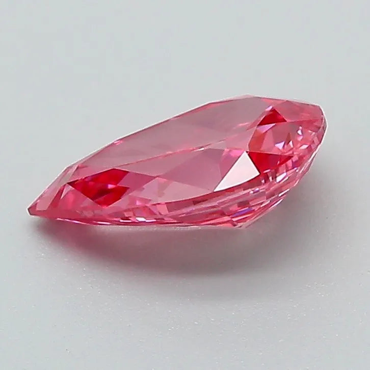 1.05ct Pear Lab Grown Diamond (Colour Fancy Vivid Pink, Clarity VVS2, IGI Certified)