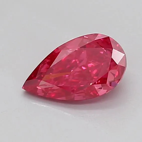 1.05ct Pear Lab Grown Diamond (Colour Fancy Vivid Pink, Clarity VVS2, IGI Certified)