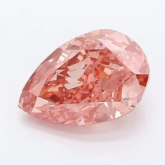 1.05ct Pear Lab Grown Diamond (Colour Fancy Vivid Pink, Clarity VVS2, IGI Certified)