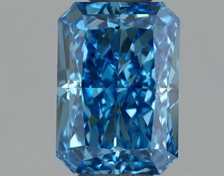 1.05ct Radiant Lab Grown Diamond (Colour Fancy Vivid Blue, Clarity VS2, IGI Certified)