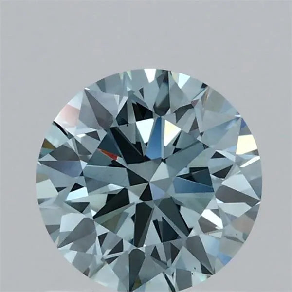 1.05ct Round Lab Grown Diamond (Colour Fancy Vivid Blue, Clarity VS1, Cut ID, IGI Certified)