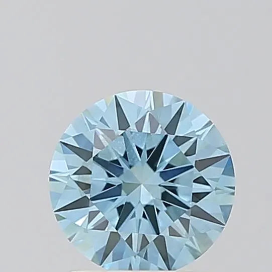 1.05ct Round Lab Grown Diamond (Colour Fancy Vivid Blue, Clarity VS2, Cut ID, IGI Certified)