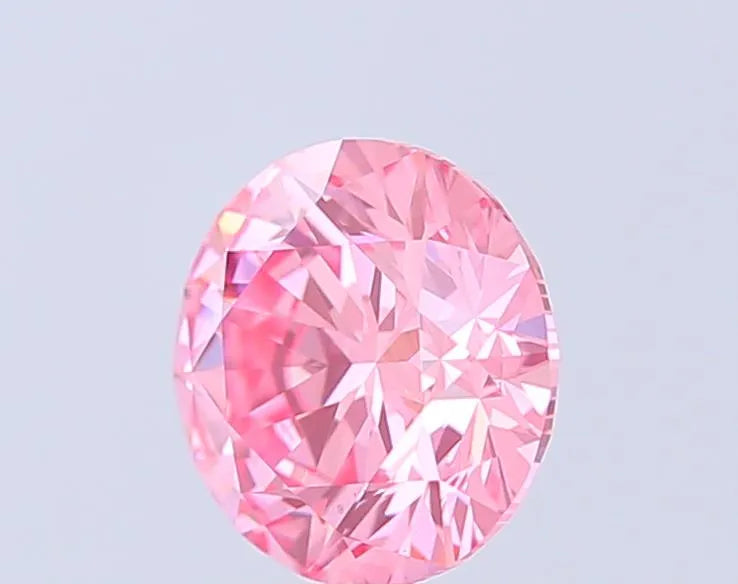 1.05ct Round Lab Grown Diamond (Colour Fancy Vivid Pink, Clarity VS1, Cut ID, IGI Certified)