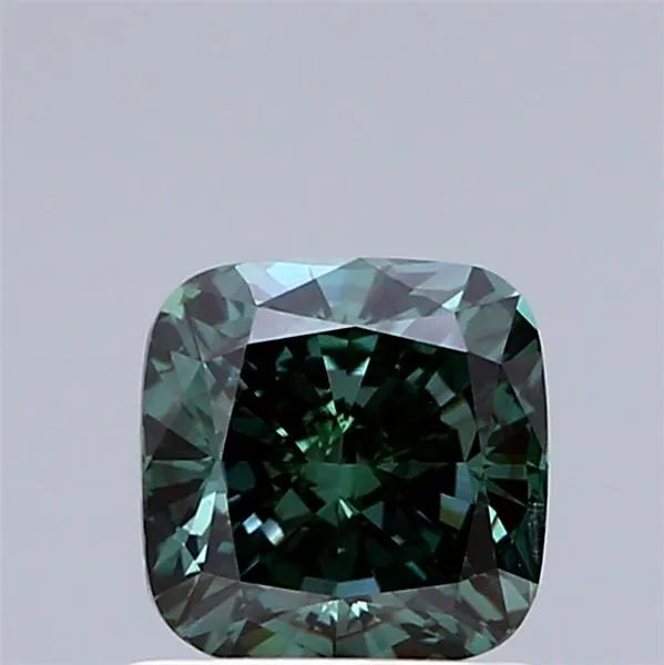 1.06ct Cushion modified Lab Grown Diamond (Colour Fancy Deep Green, Clarity VS2, IGI Certified)