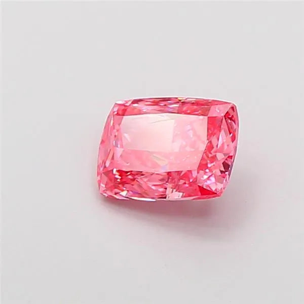 1.06ct Cushion modified Lab Grown Diamond (Colour Fancy Vivid Pink, Clarity SI1, IGI Certified)