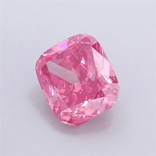 1.06ct Cushion modified Lab Grown Diamond (Colour Fancy Vivid Pink, Clarity VS1, IGI Certified)