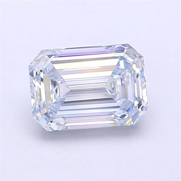 1.06ct Emerald Lab Grown Diamond (Colour Fancy Light Blue, Clarity VVS2, IGI Certified)