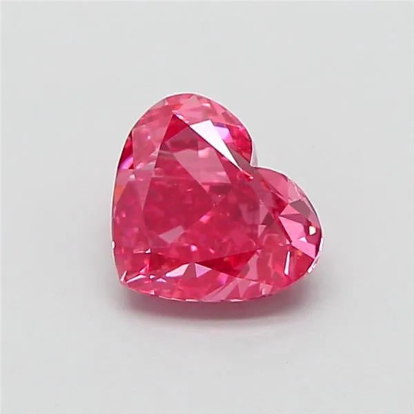 1.06ct Heart Lab Grown Diamond (Colour Fancy Vivid Pink, Clarity VVS2, IGI Certified)