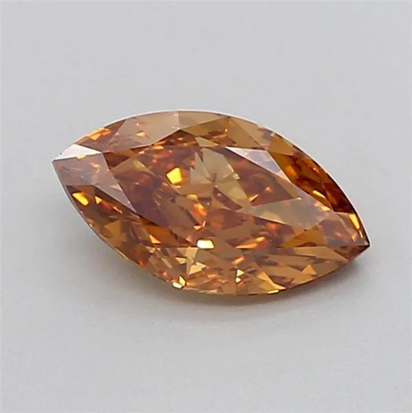 1.06ct Marquise Lab Grown Diamond (Colour Fancy Intense Brownish Orange, Clarity VVS2, IGI Certified)