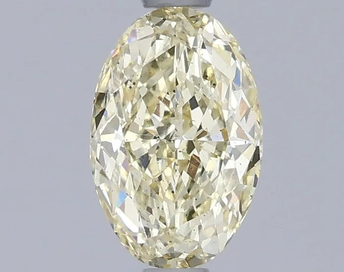 1.06ct Oval Lab Grown Diamond (Colour Fancy Light Yellow, Clarity SI1, IGI Certified)