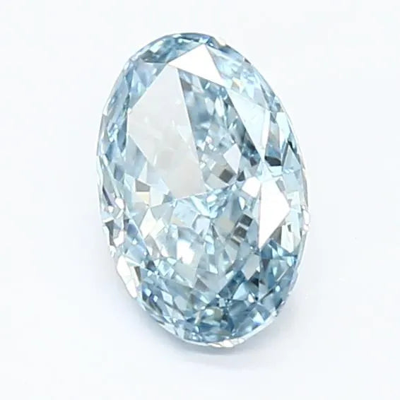 1.06ct Oval Lab Grown Diamond (Colour Fancy Vivid Blue, Clarity VS1, IGI Certified)