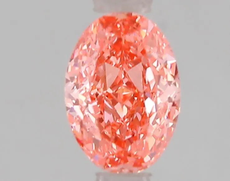 1.06ct Oval Lab Grown Diamond (Colour Fancy Vivid Pink, Clarity VS1, IGI Certified)