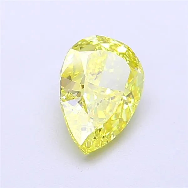 1.06ct Pear Lab Grown Diamond (Colour Fancy Intense Yellow, Clarity IF, IGI Certified)