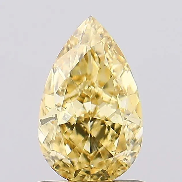 1.06ct Pear Lab Grown Diamond (Colour Fancy Intense Yellow, Clarity VS2, IGI Certified)