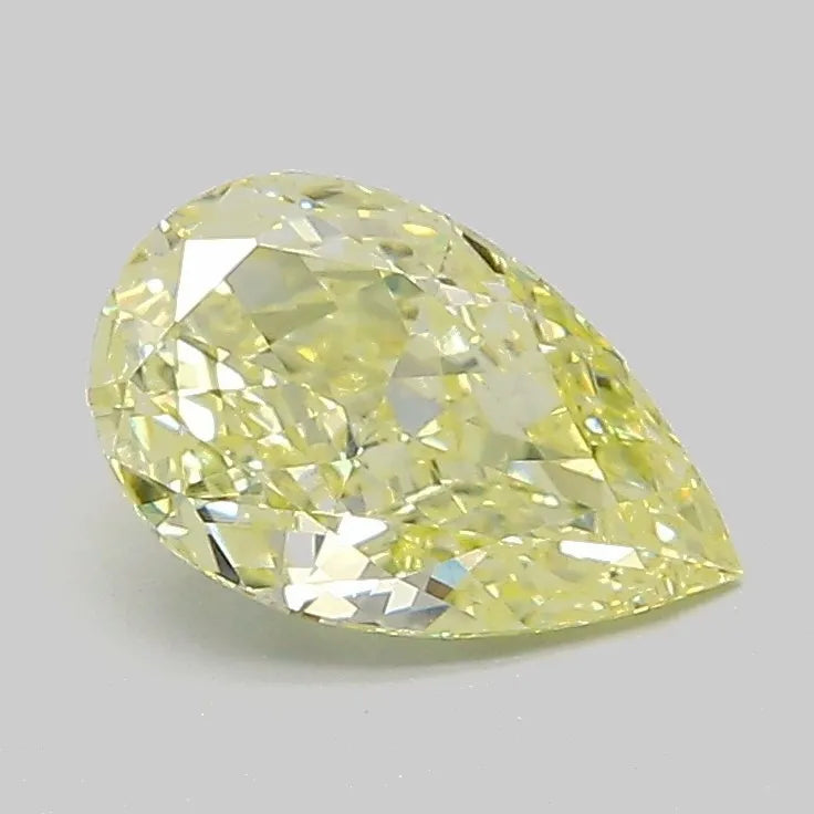 1.06ct Pear Lab Grown Diamond (Colour Fancy Light Yellow, Clarity VVS2, IGI Certified)
