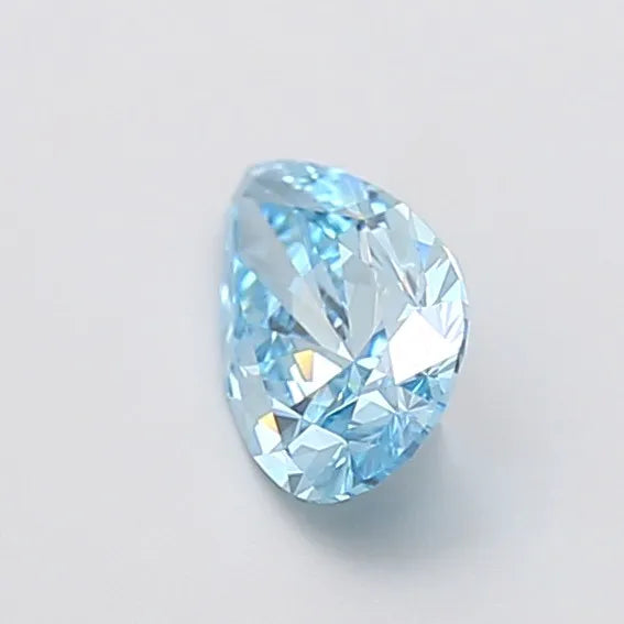 1.06ct Pear Lab Grown Diamond (Colour Fancy Vivid Blue, Clarity VVS1, IGI Certified)