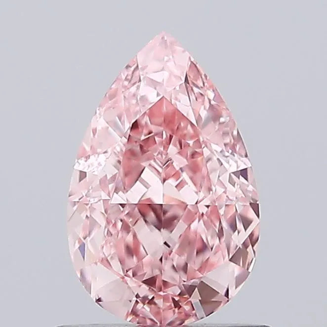 1.06ct Pear Lab Grown Diamond (Colour Fancy Vivid Pink, Clarity VVS2, IGI Certified)