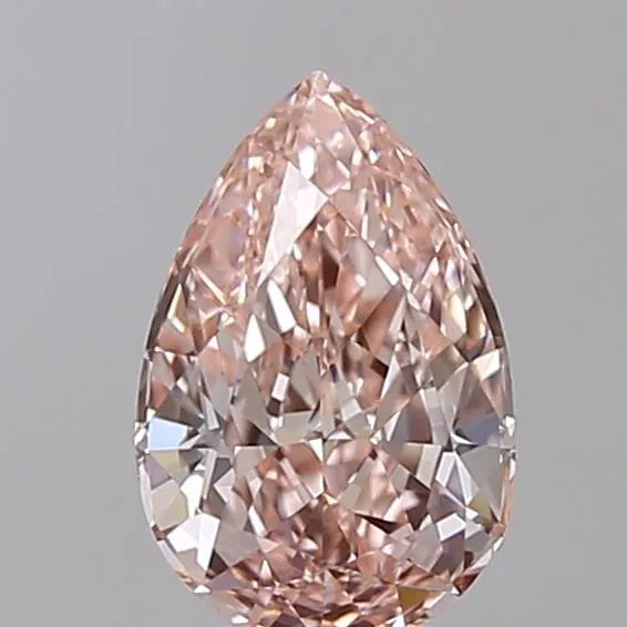 1.06ct Pear Lab Grown Diamond (Colour Fancy Vivid Pink, Clarity VVS2, IGI Certified)