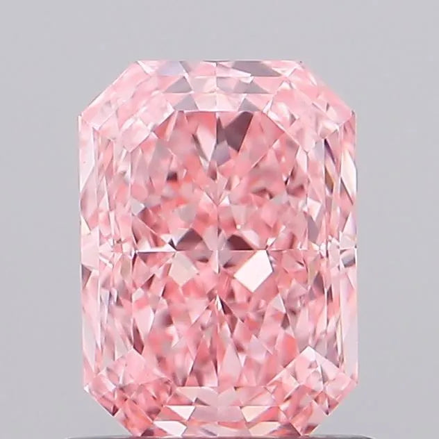 1.06ct Radiant Lab Grown Diamond (Colour Fancy Vivid Pink, Clarity VVS2, IGI Certified)