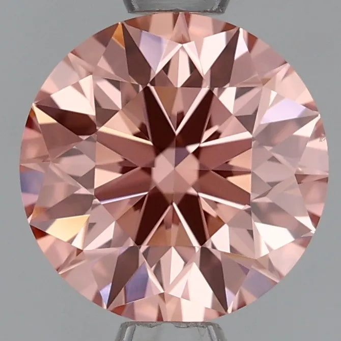 1.06ct Round Lab Grown Diamond (Colour Fancy Intense Pink, Clarity VS2, Cut EX, IGI Certified)