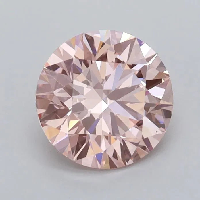 1.06ct Round Lab Grown Diamond (Colour Fancy Intense Pink, Clarity VVS2, Cut ID, IGI Certified)