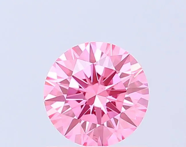 1.06ct Round Lab Grown Diamond (Colour Fancy Vivid Pink, Clarity VS1, Cut ID, IGI Certified)