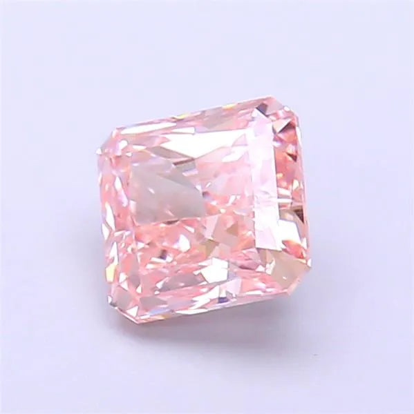 1.06ct Square radiant Lab Grown Diamond (Colour Fancy Vivid Pink, Clarity VVS2, IGI Certified)