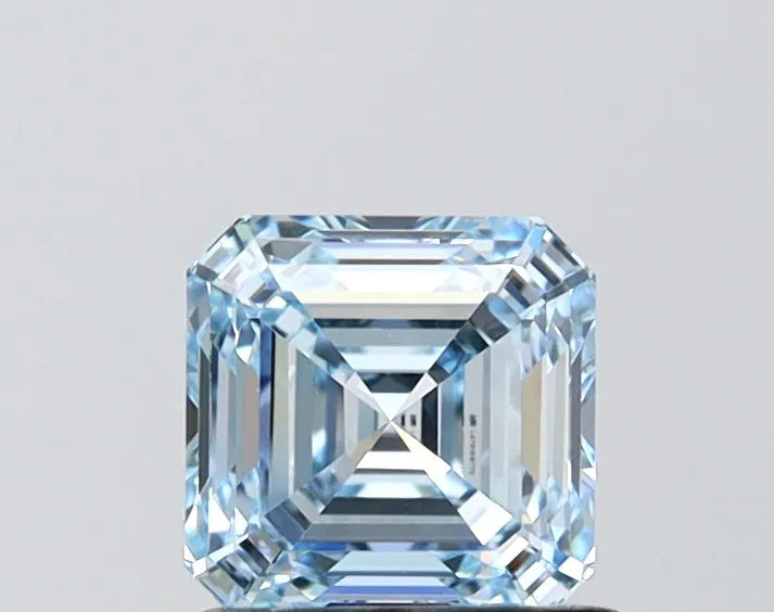 1.07ct Asscher Lab Grown Diamond (Colour Fancy Intense Blue, Clarity VVS2, IGI Certified)