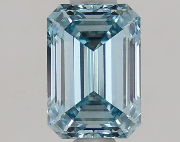 1.07ct Emerald Lab Grown Diamond (Colour Fancy Vivid Blue, Clarity VVS2, IGI Certified)