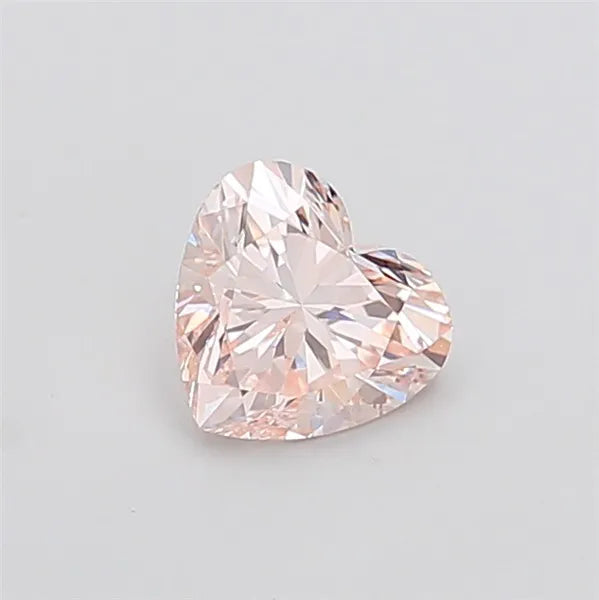 1.07ct Heart Lab Grown Diamond (Colour Fancy Light Brownish Pink, Clarity VS1, IGI Certified)