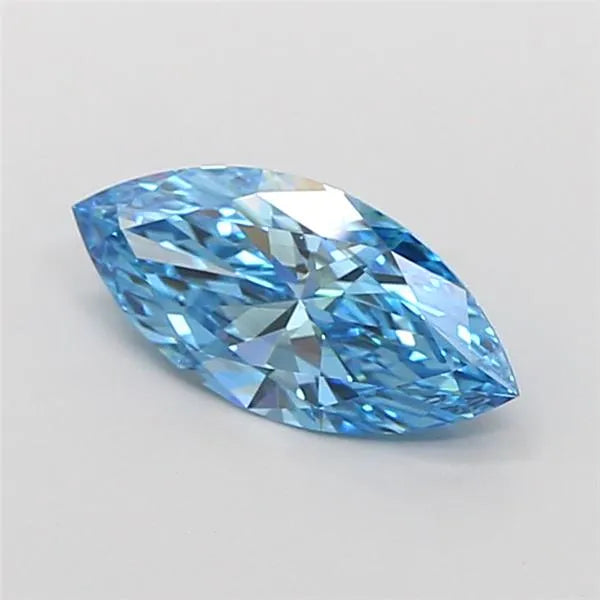 1.07ct Marquise Lab Grown Diamond (Colour Fancy Vivid Blue, Clarity VS2, IGI Certified)