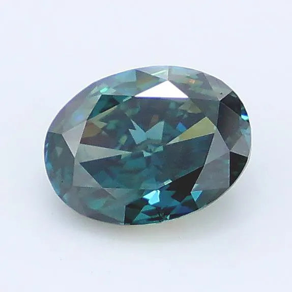 1.07ct Oval Lab Grown Diamond (Colour Fancy Deep Blue, Clarity VS2, IGI Certified)