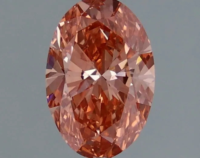 1.07ct Oval Lab Grown Diamond (Colour Fancy Vivid Pink, Clarity VS1, IGI Certified)