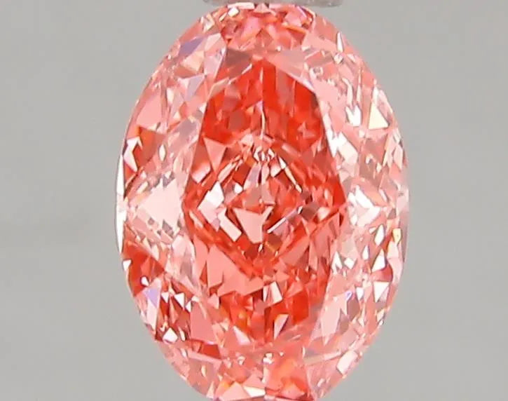 1.07ct Oval Lab Grown Diamond (Colour Fancy Vivid Pink, Clarity VS2, IGI Certified)