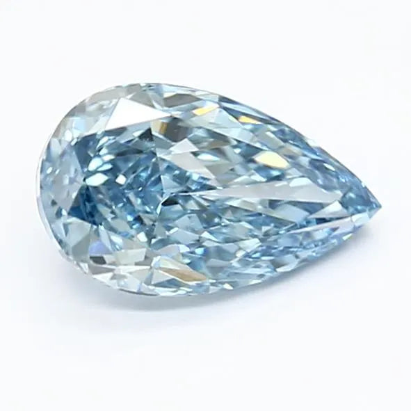 1.07ct Pear Lab Grown Diamond (Colour Fancy Vivid Blue, Clarity VVS2, IGI Certified)