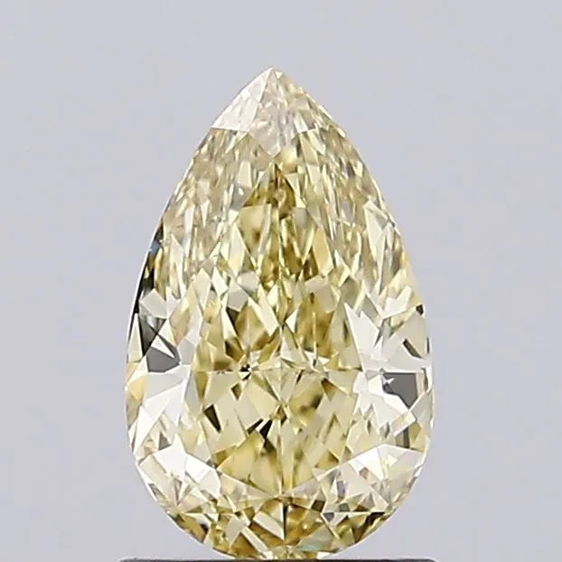 1.07ct Pear Lab Grown Diamond (Colour Fancy Yellow, Clarity VVS2, IGI Certified)