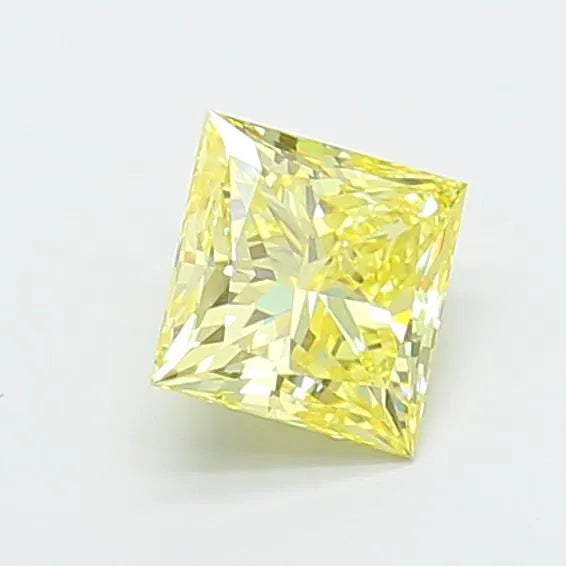 1.07ct Princess Lab Grown Diamond (Colour Fancy Intense Yellow, Clarity VS1, IGI Certified)