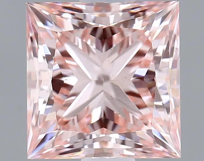 1.07ct Princess Lab Grown Diamond (Colour Fancy Vivid Pink, Clarity VS1, IGI Certified)