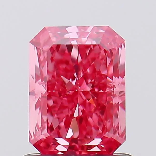 1.07ct Radiant Lab Grown Diamond (Colour Fancy Vivid Pink, Clarity VVS2, IGI Certified)
