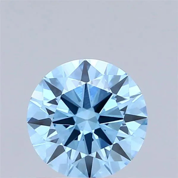 1.07ct Round Lab Grown Diamond (Colour Fancy Vivid Blue, Clarity VS1, Cut ID, IGI Certified)