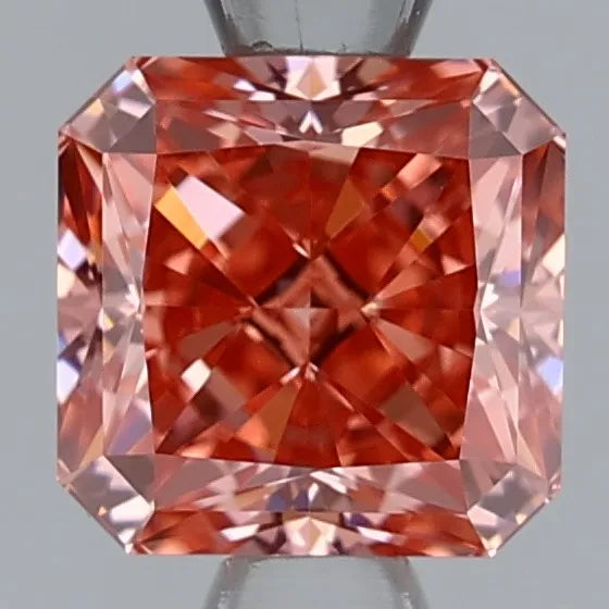 1.07ct Square radiant Lab Grown Diamond (Colour Fancy Pink, Clarity VVS1, Cut EX, IGI Certified)