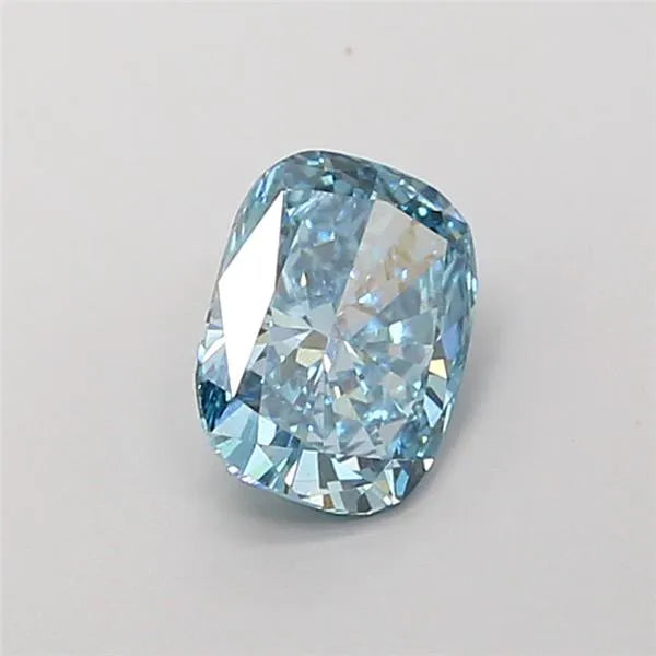 1.08ct Cushion brilliant Lab Grown Diamond (Colour Fancy Vivid Blue, Clarity VVS2, IGI Certified)