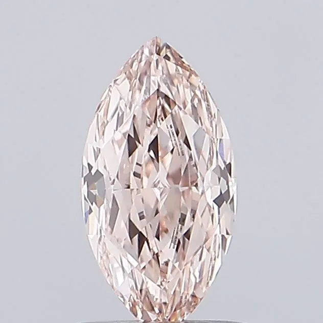 1.08ct Marquise Lab Grown Diamond (Colour Fancy Light Pinkish Brown, Clarity VVS2, IGI Certified)