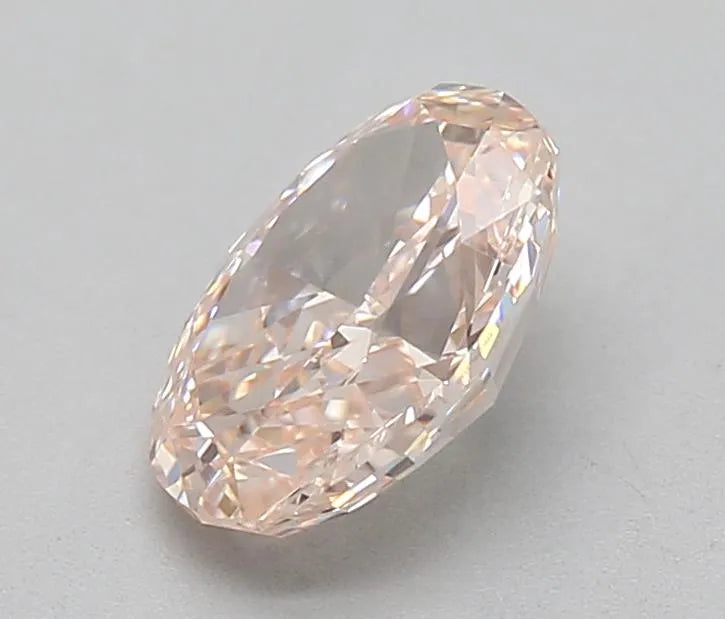 1.08ct Oval Lab Grown Diamond (Colour Fancy Light Pinkish Brown, Clarity VS1, IGI Certified)