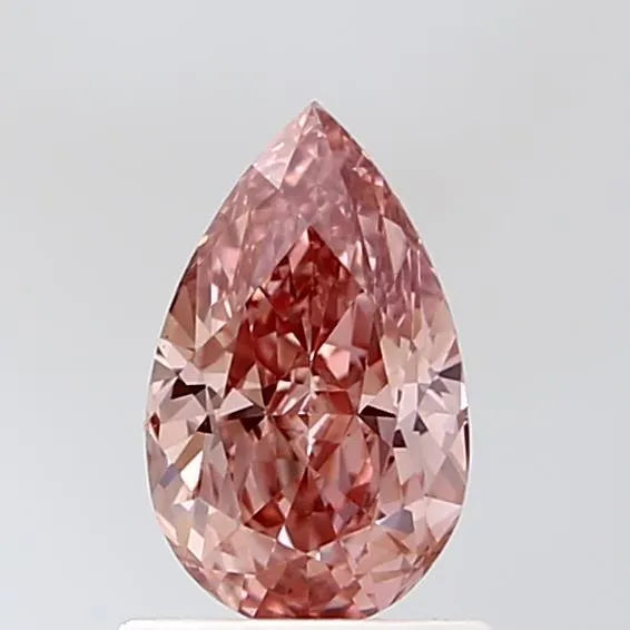1.08ct Pear Lab Grown Diamond (Colour Fancy Intense Brownish Pink, Clarity VS1, IGI Certified)