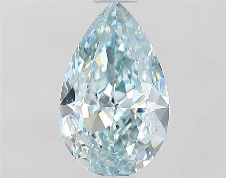 1.08ct Pear Lab Grown Diamond (Colour Fancy Light Blue Green, Clarity VVS2, IGI Certified)