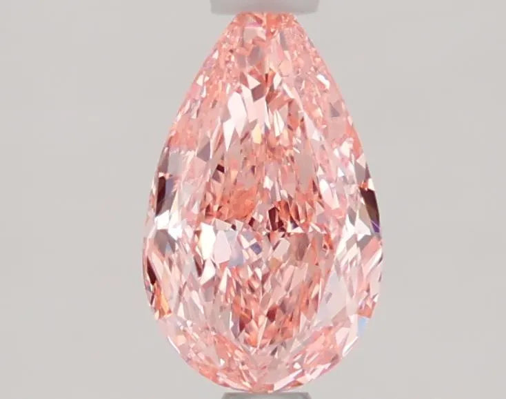 1.08ct Pear Lab Grown Diamond (Colour Fancy Vivid Pink, Clarity VVS2, IGI Certified)