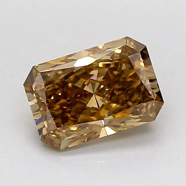 1.08ct Radiant Lab Grown Diamond (Colour Fancy Brown, Clarity VS2, IGI Certified)